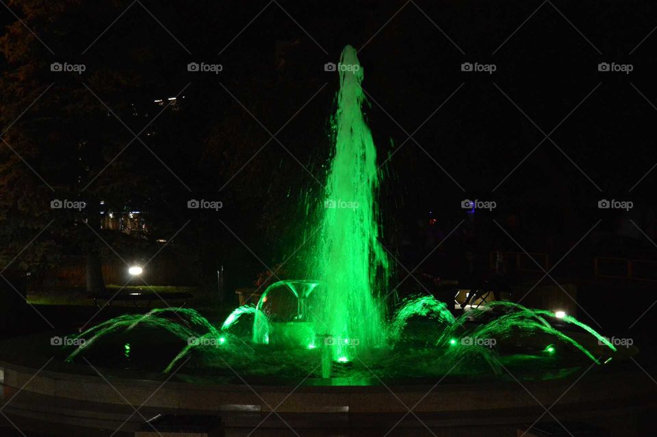 Awesome illuminated fountains