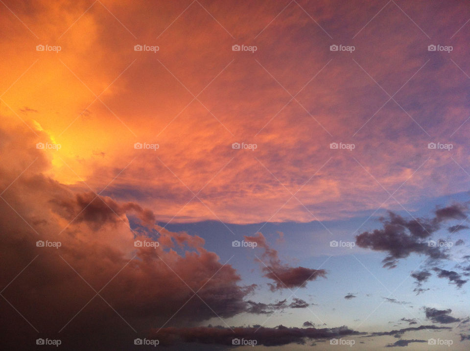 sky sunset clouds calm by mikeloweryjr