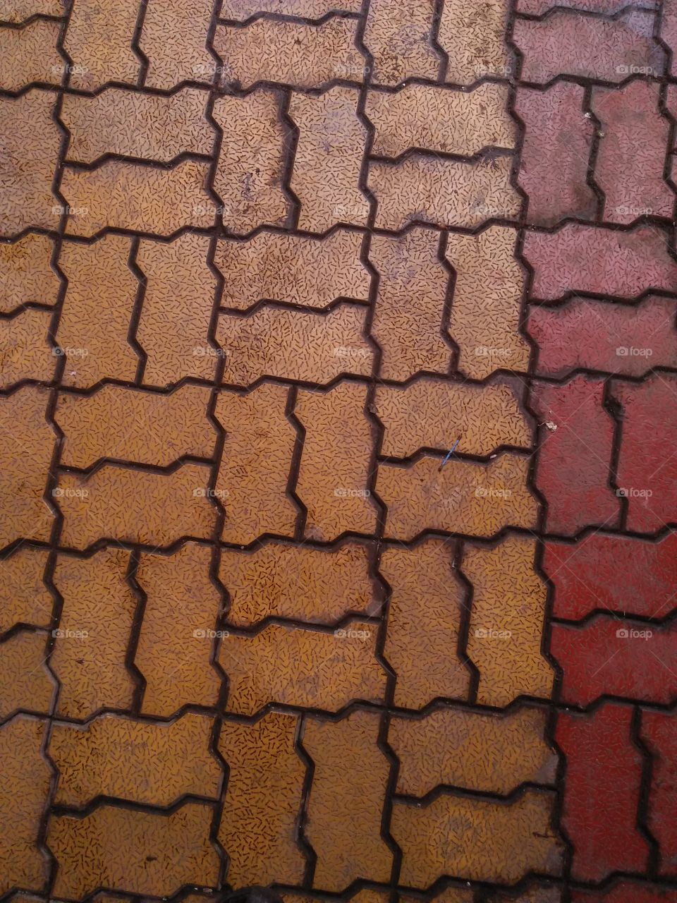 Textured floor.