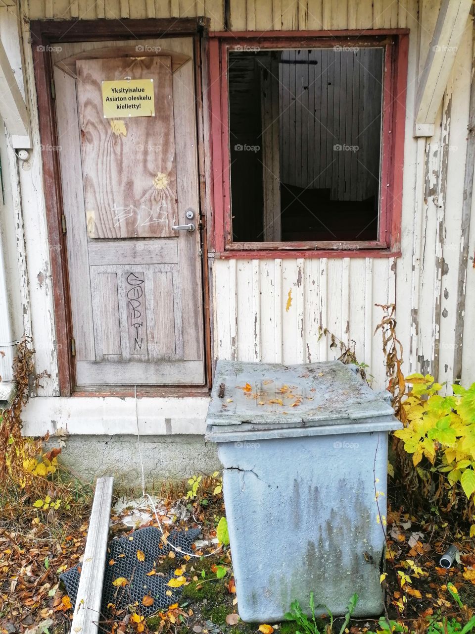 Abandoned old kindergarten. A sad sight when allowed to decay unusable.