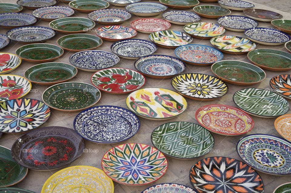 Colorful Plates full of art 