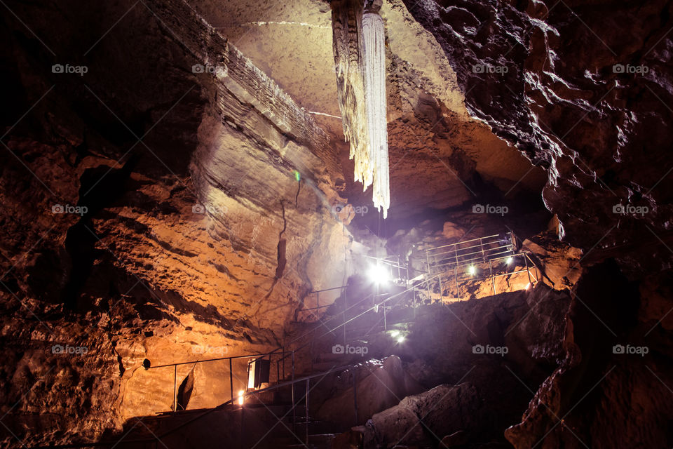 Cave, Subway System, Tunnel, No Person, Light