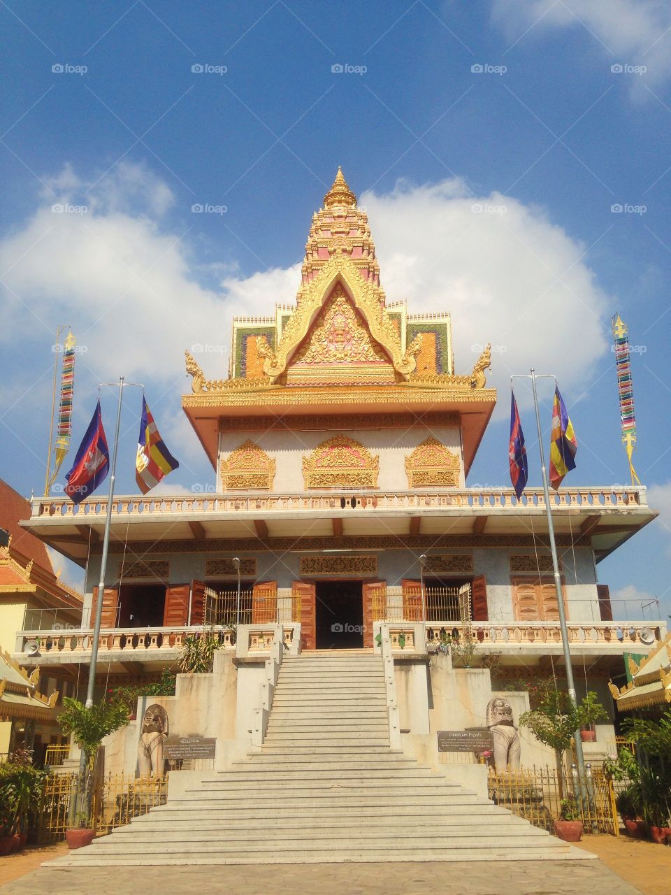 The main building inside a pagoda 