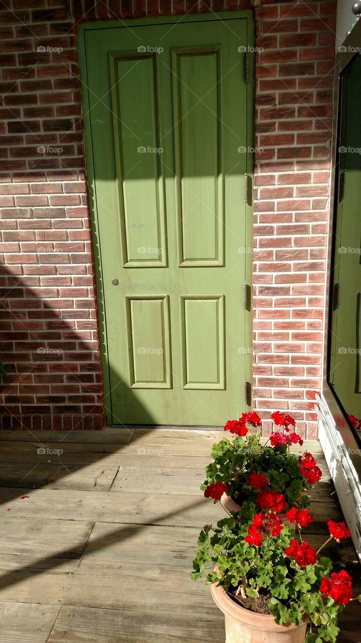 Green Door. One of the many facades at Universal Studios, Florida