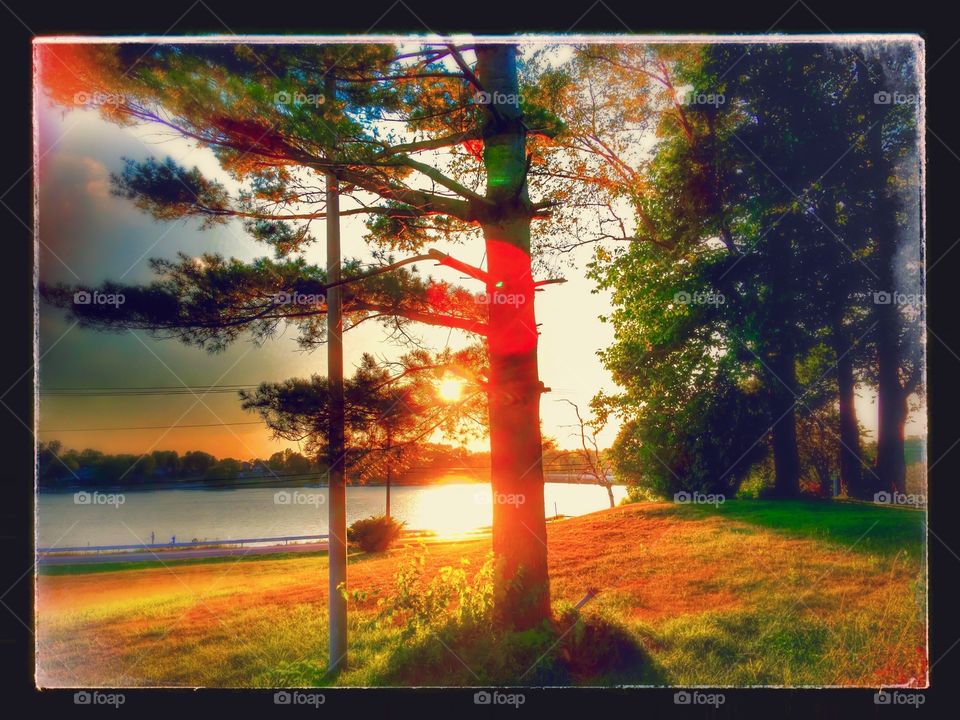 Beautiful view of the lake