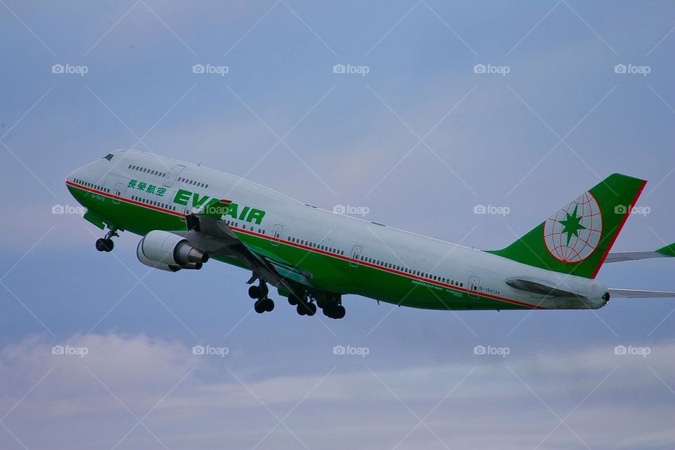 EVA AIR B747-400 LAX