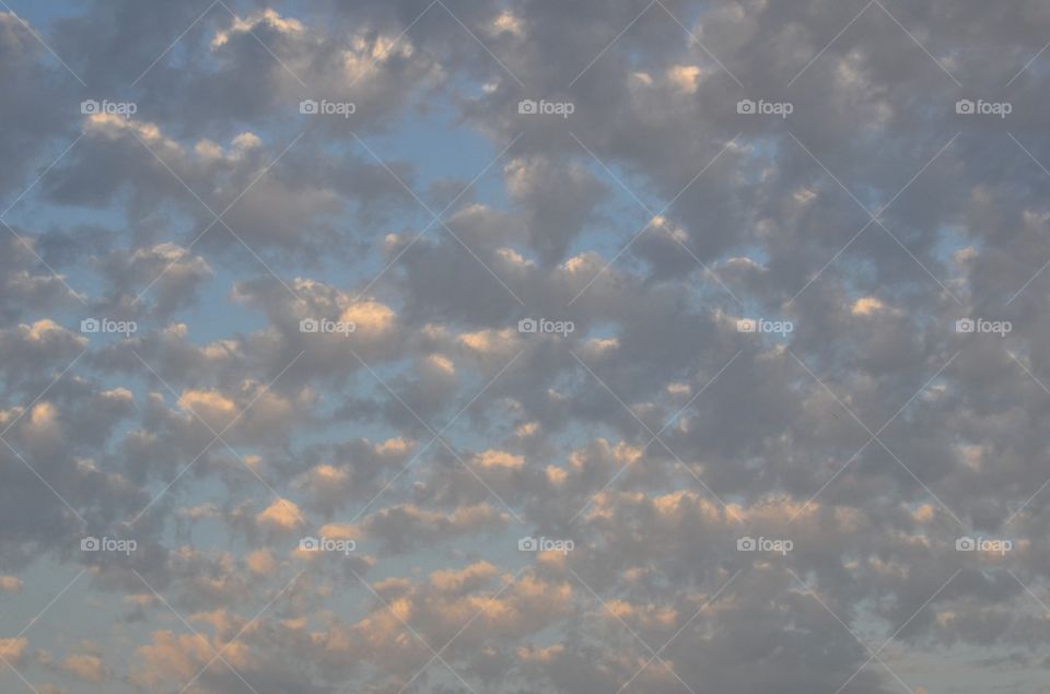 Clouds in sunset.