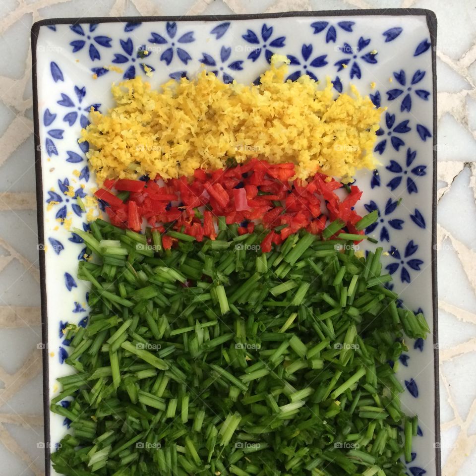 Color in the kitchen cooking