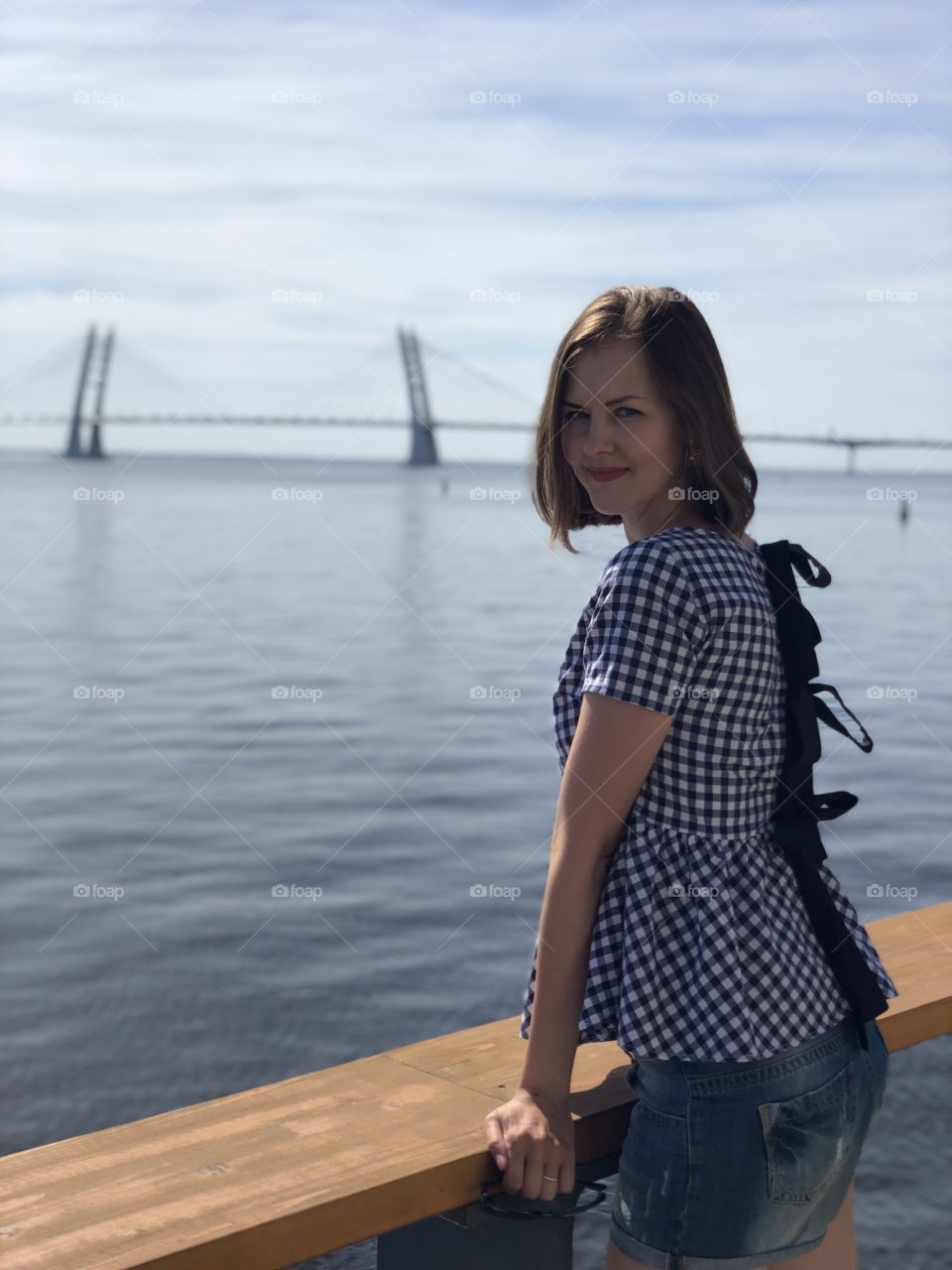 Girl by the water
