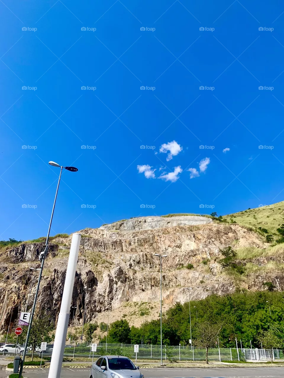 Mountains and blue sky...