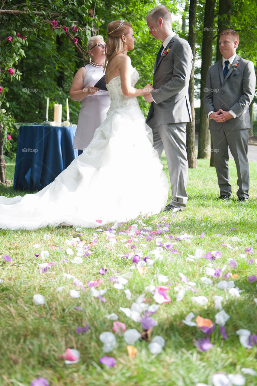 Wedding, Groom, Bride, Flower, Marriage