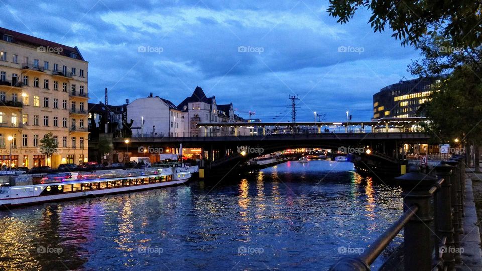 Berlin in the night