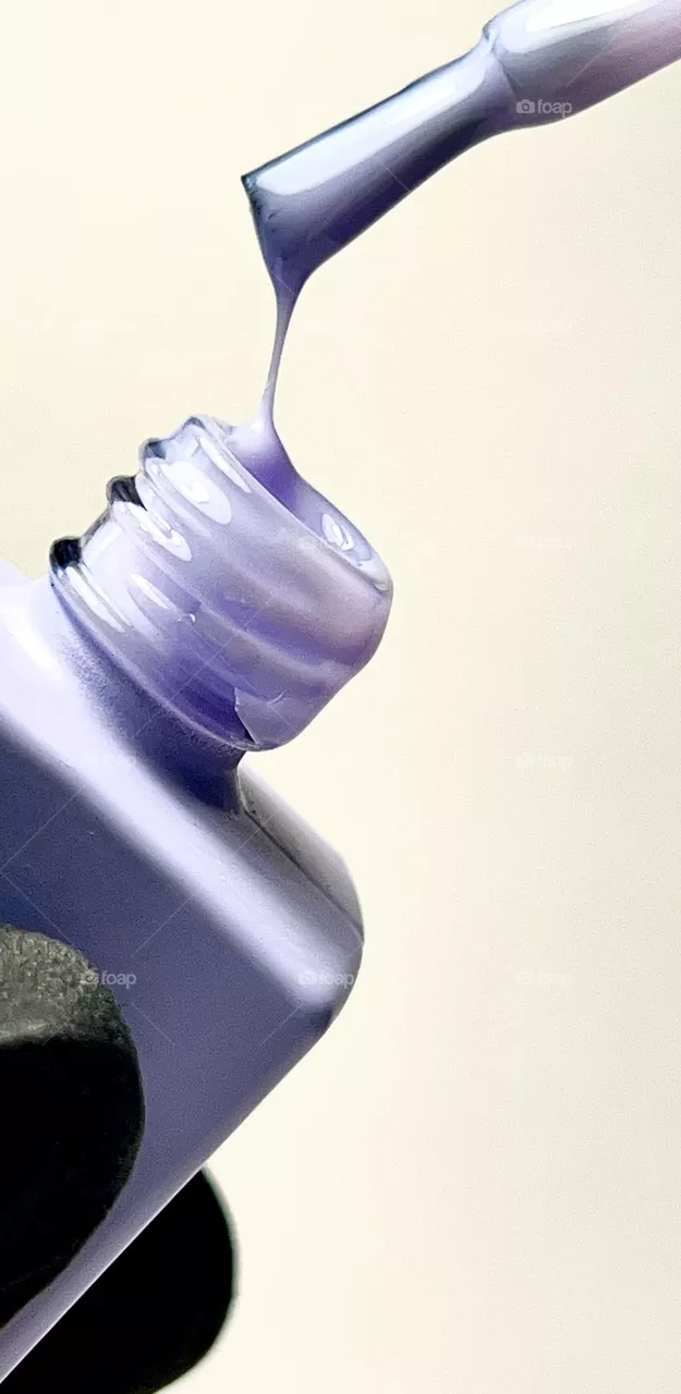 Pastel purple nail polish color for summer