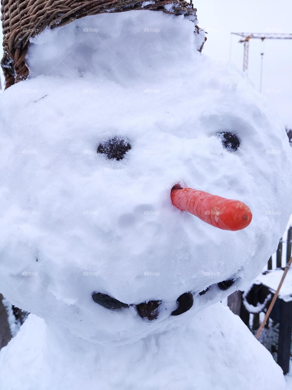 Smiling snowman