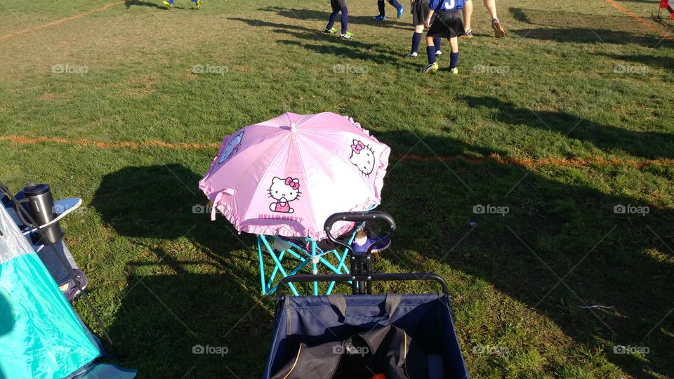 Sideline Pink Umbrella