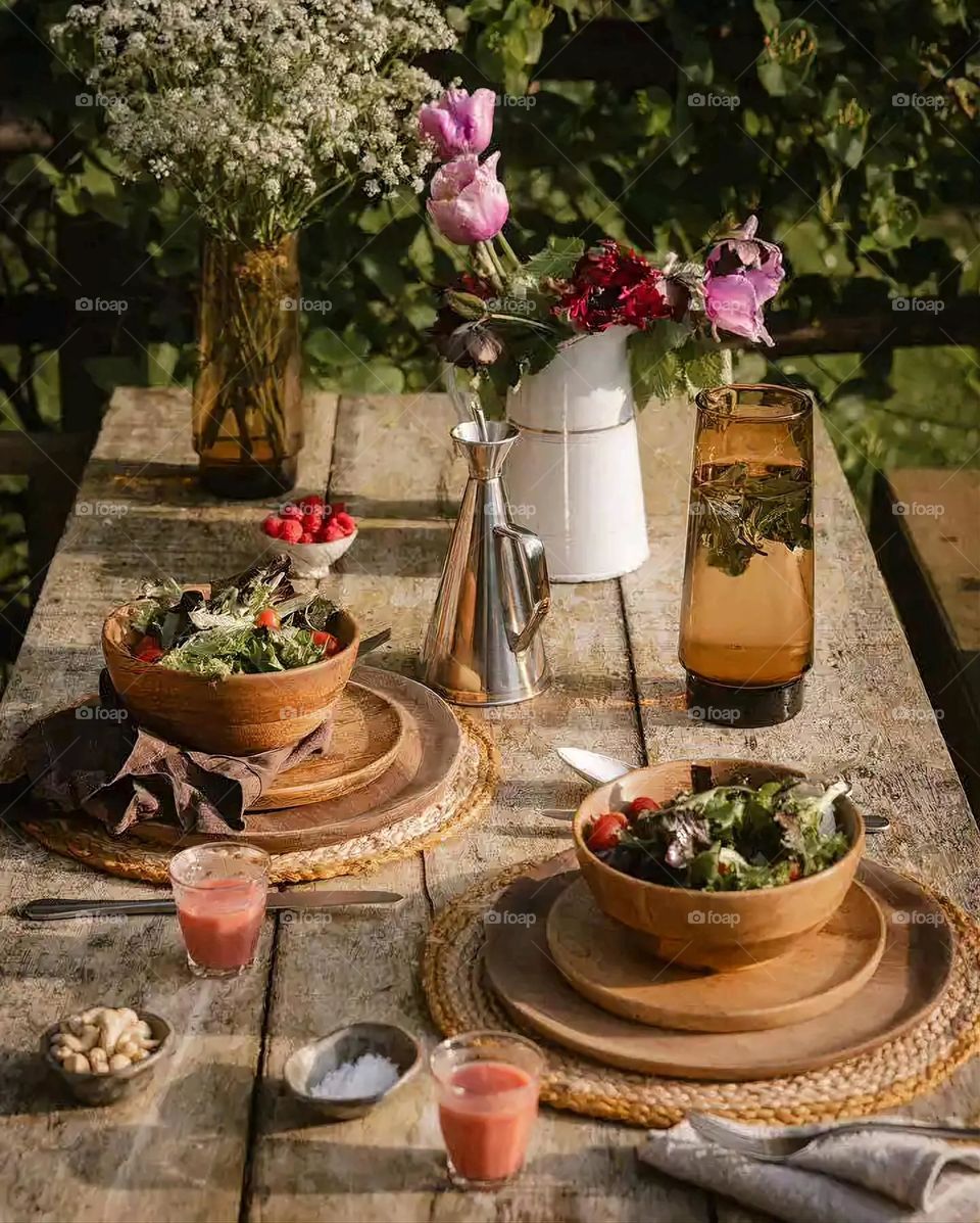 Glory be to God, the magnificent and picturesque view and the natural green trees are a view that is nothing more wonderful than it