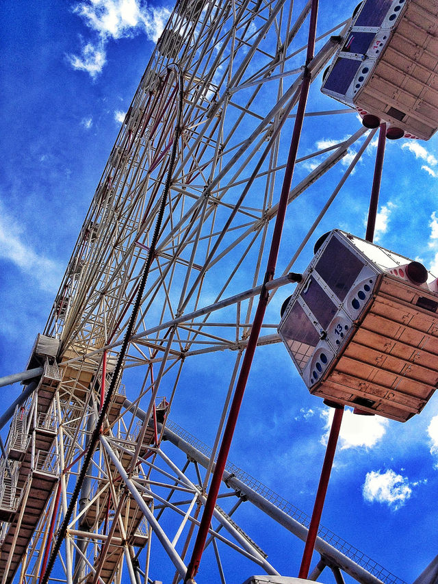 sky wheel children clouds by penguincody