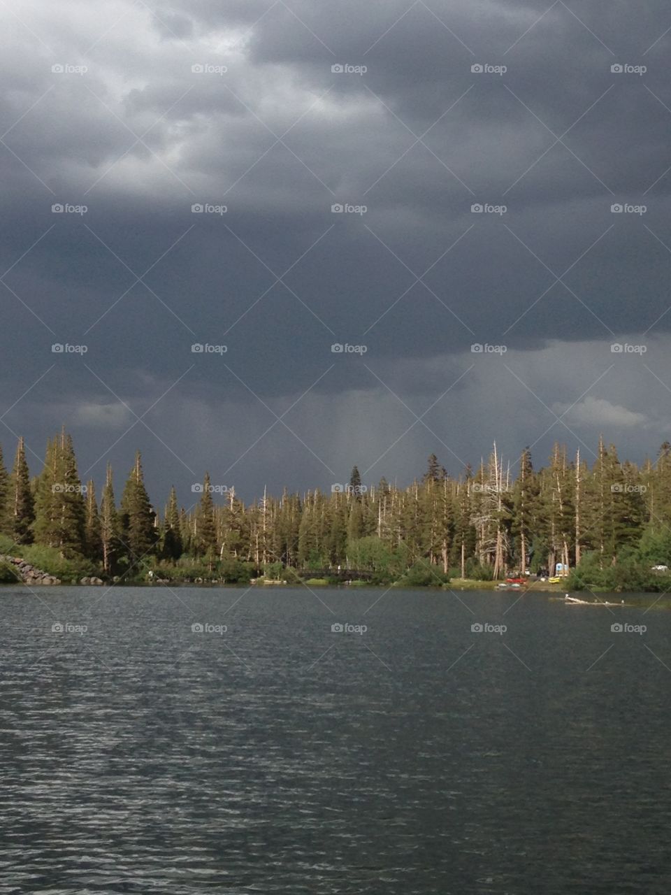 Stormy horizons. Twin Lakes , Mammoth Lakes, CA