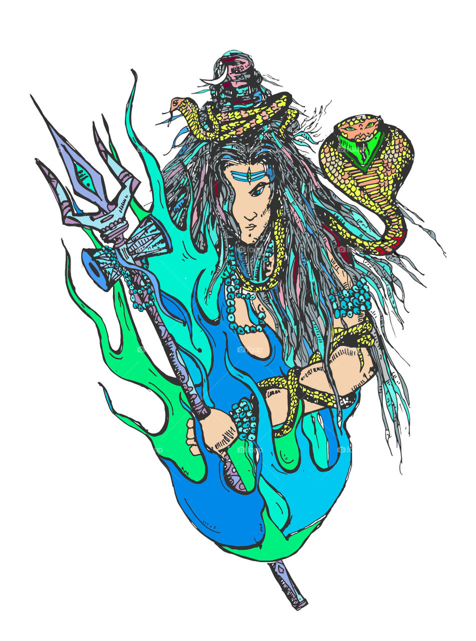 lord shiva illustration
