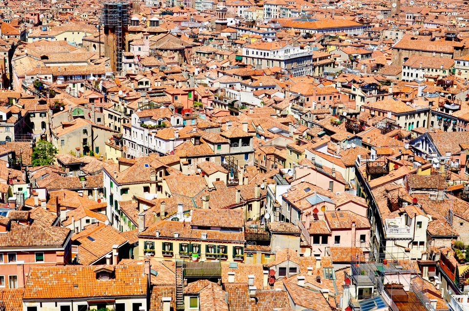 Architecture, City, House, Town, Roof