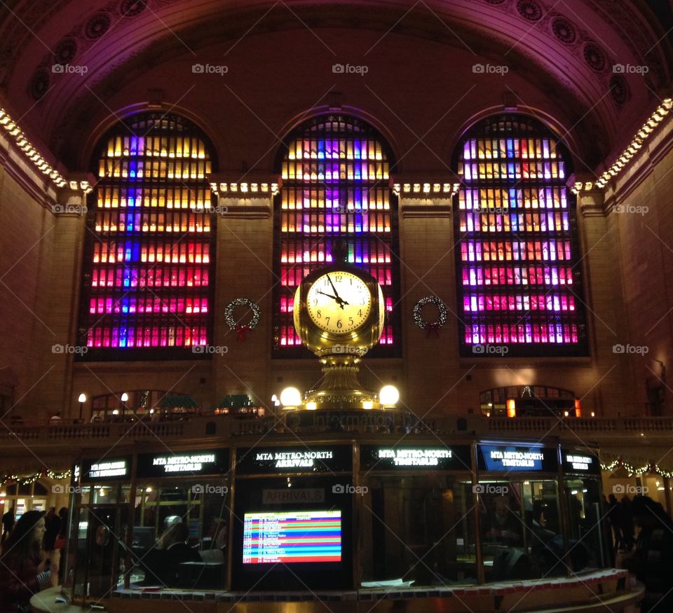 Grand Central lit up