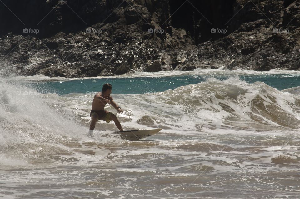 Ocean breathe on surf 