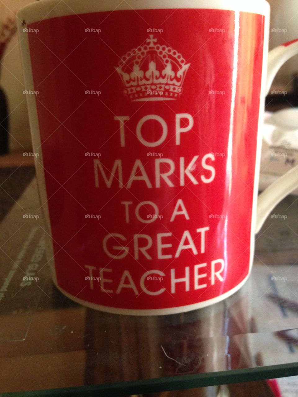 Top marks to a great teacher mug/cup