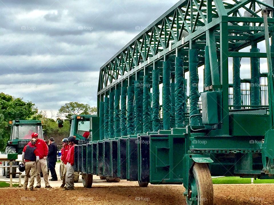 In the beginning...there is the starting gate. 