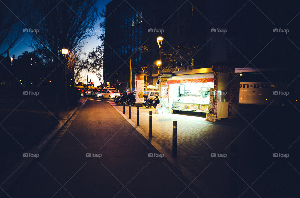 newspaper stand