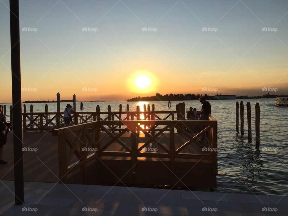 Sunset, Lido, Venice, Italy