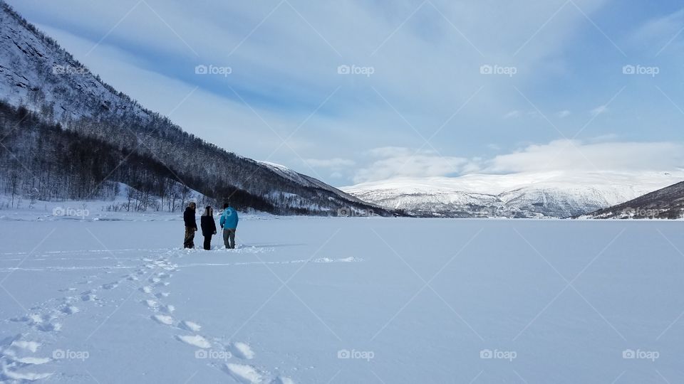 Ice fishing trip