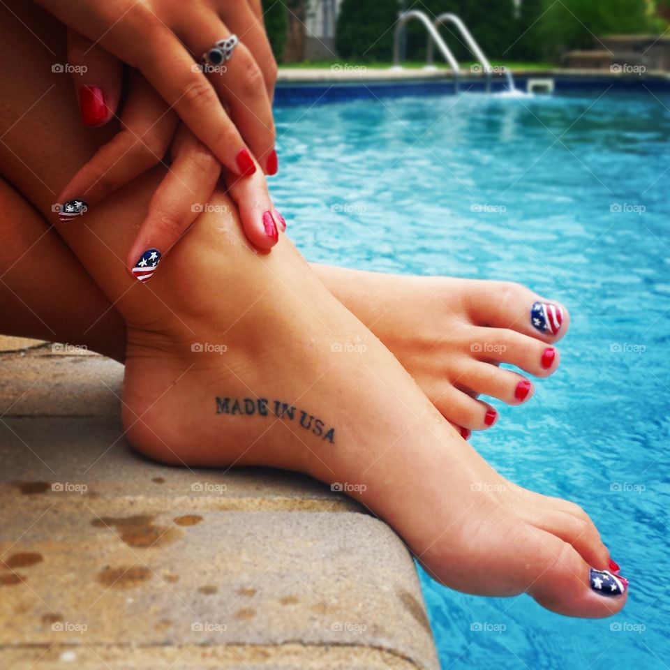 Patriotic nails to celebrate America's birthday!