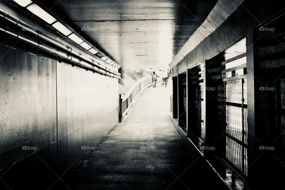 A tunnel outside of Knott’s Berry Farm in California 