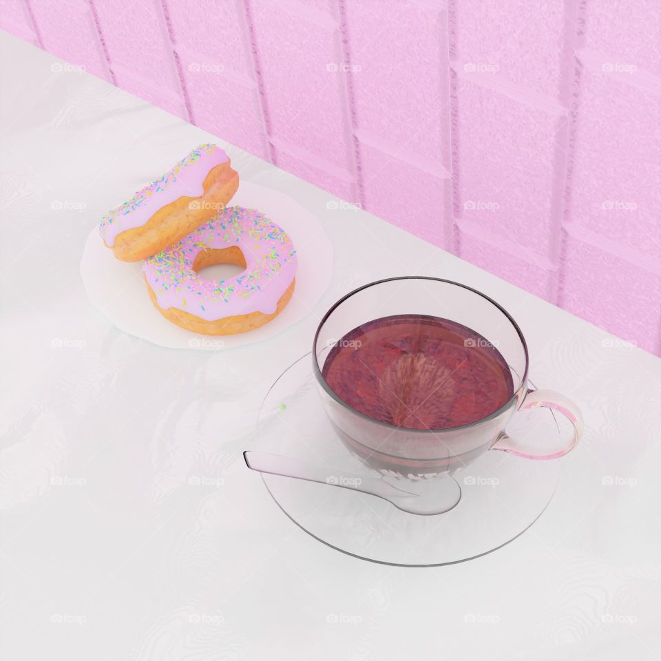 Tea & Two Donuts