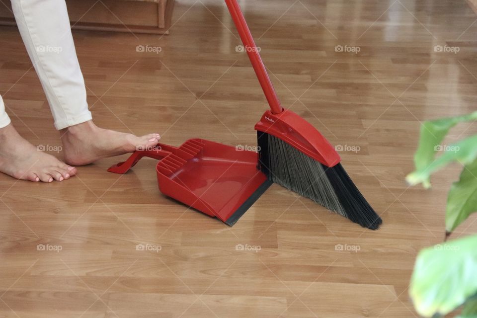 OCedar broom with dustpan