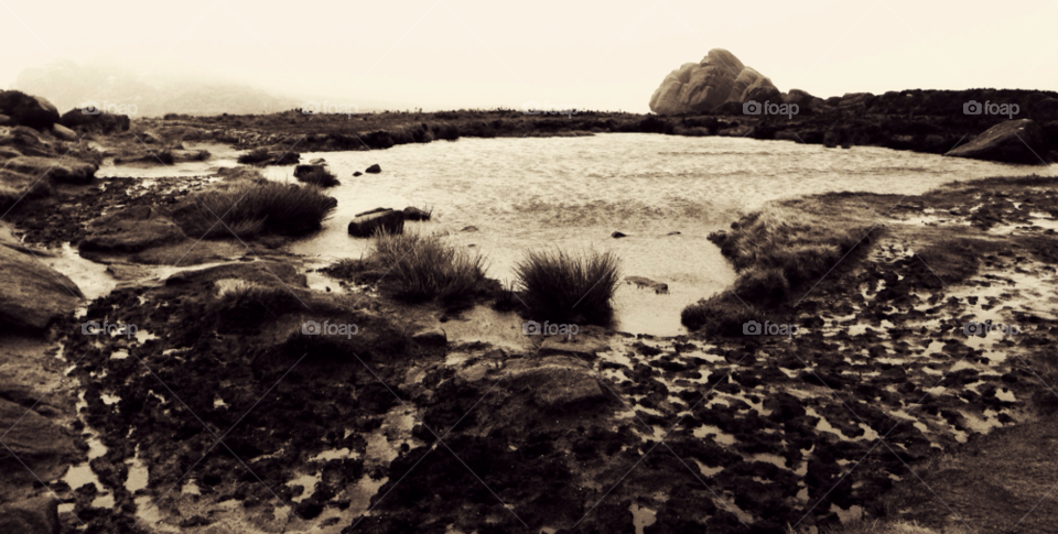 tarn the roaches staffordshire gritstone by null_device
