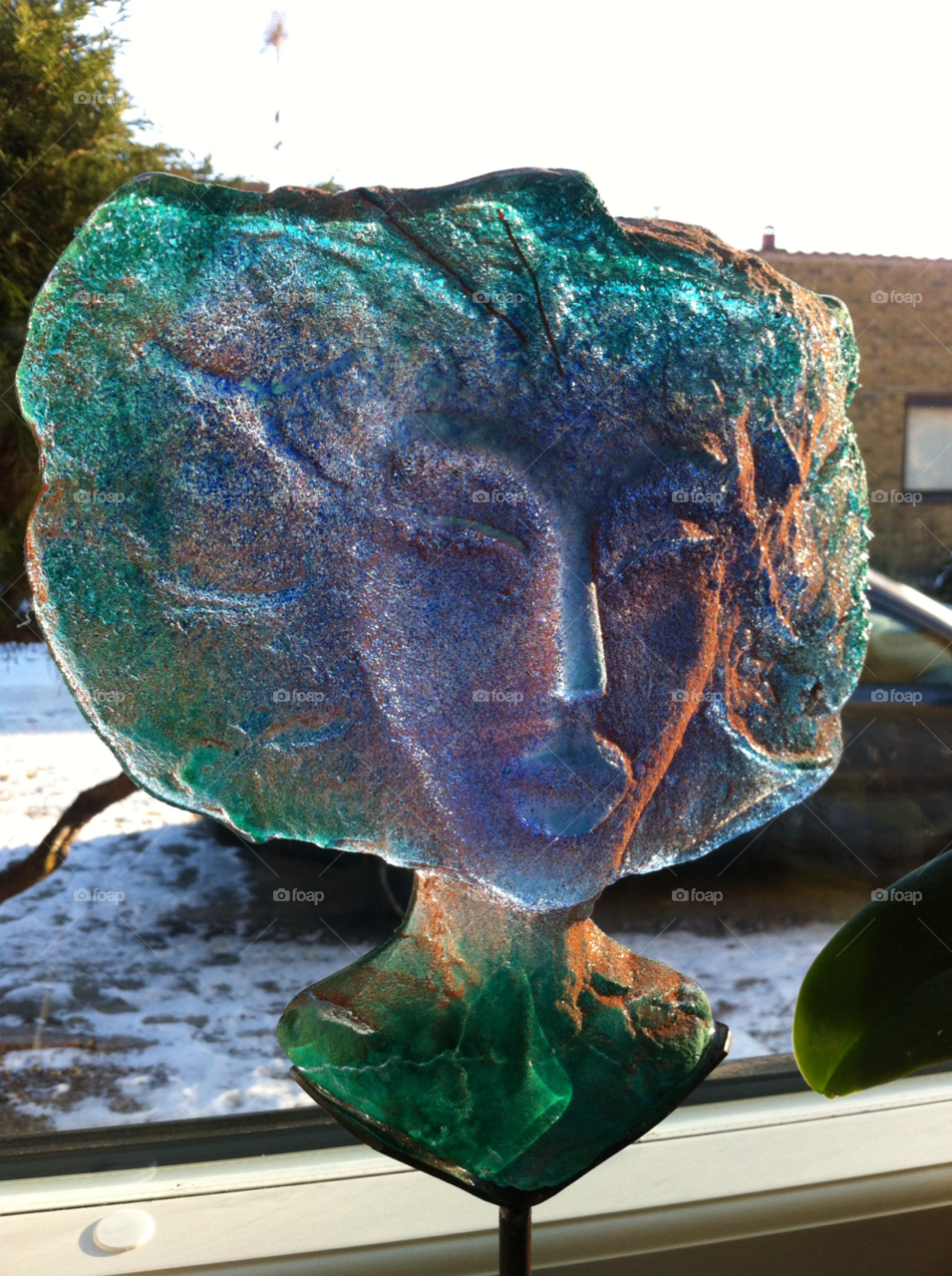 sweden glass art blå paradis by amel65