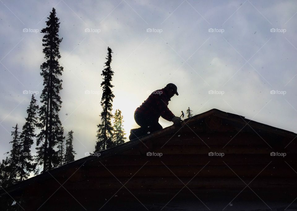 Off grid roof repair. Homesteading in the Canadian wilderness. Hurry and get it done before the snow flies!