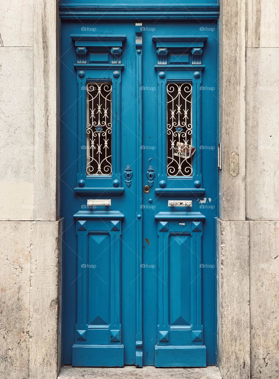 Blue door