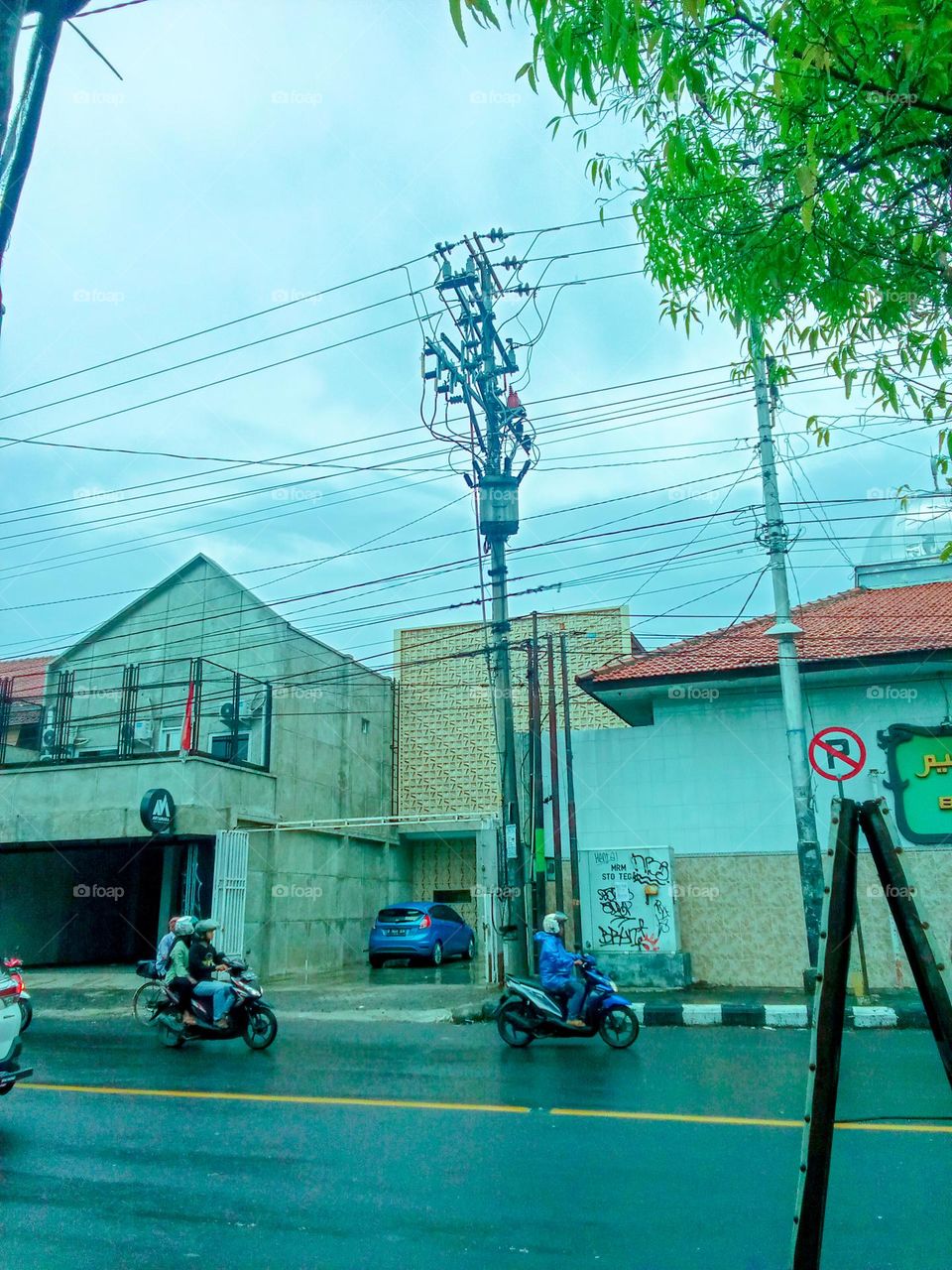 Evening view of the city of Tegal