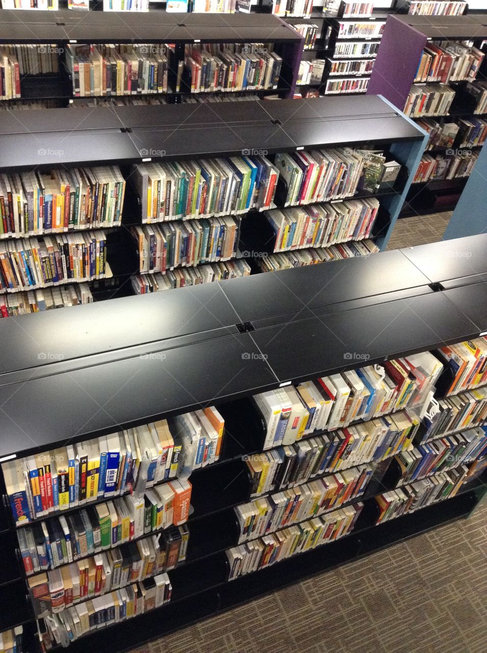 Shelves of books