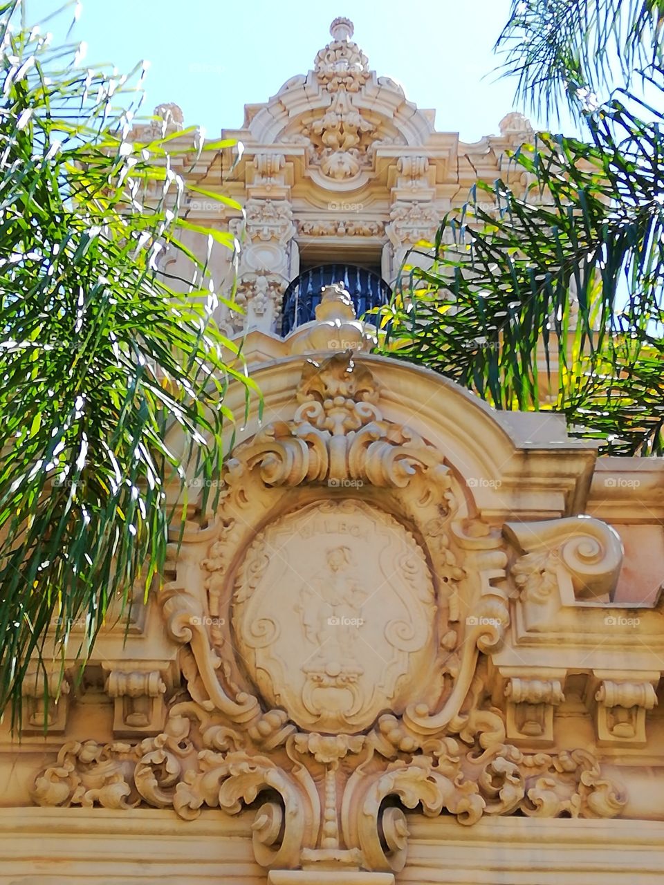 Every inch of Balboa Park is a complete statement of art. Casa Del Prado, exterior.