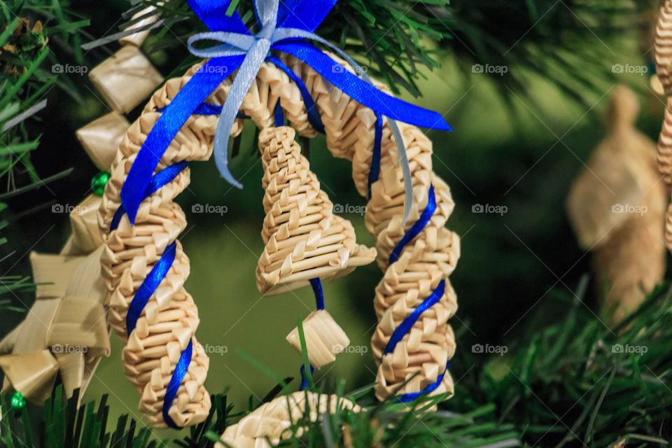 christmas bell of straw