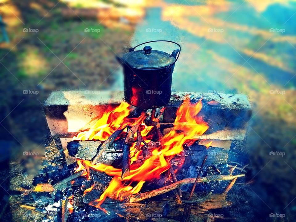 Tea by the fire