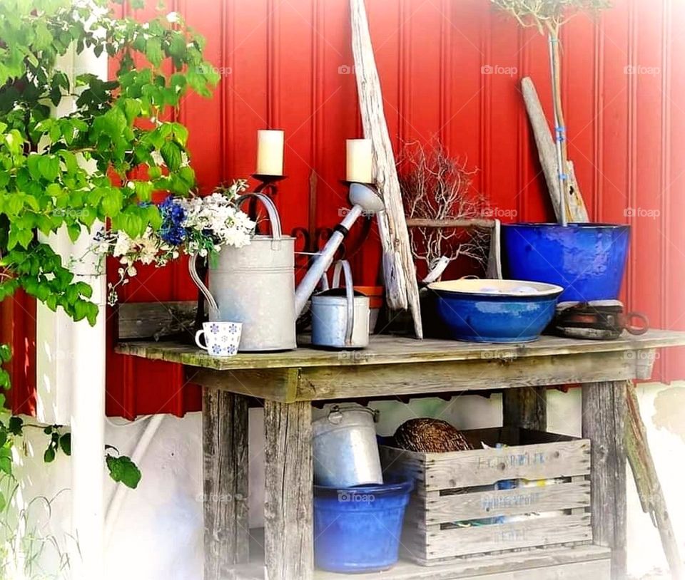 Potting table