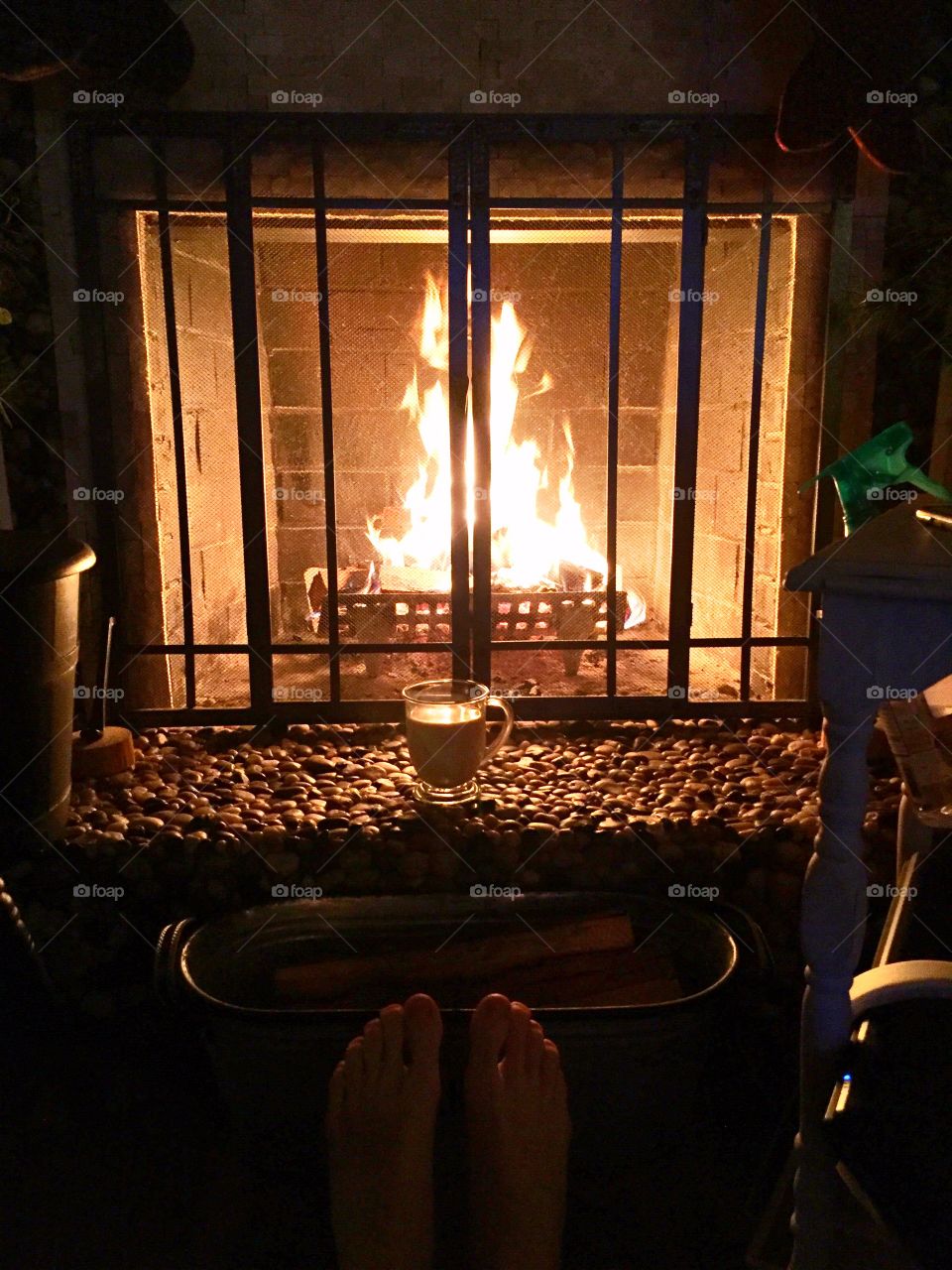 Fireside Coffee Break