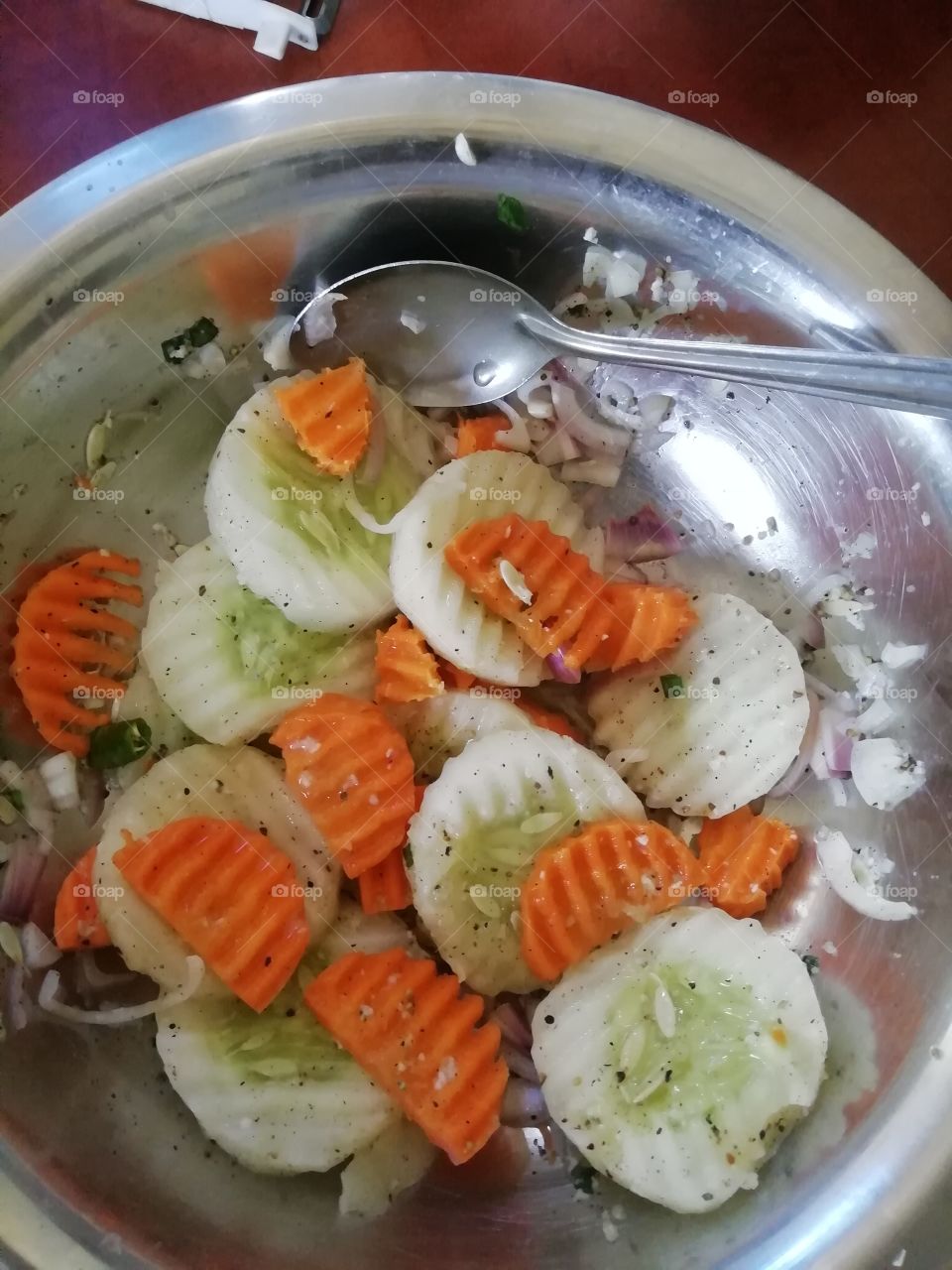 Carrot salet my home lunchtime