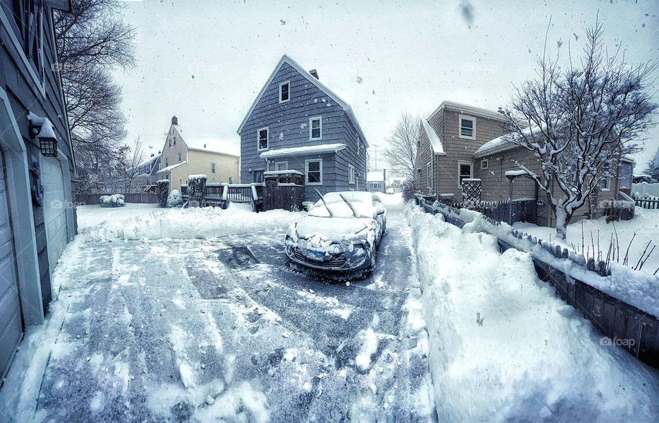 Dug out driveway 