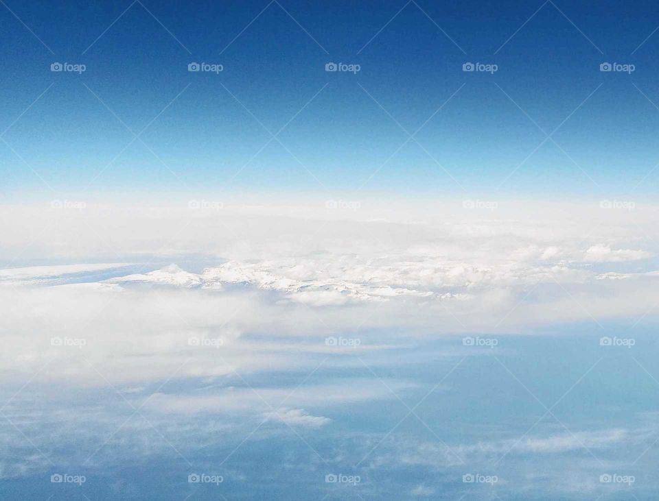 The first glimpse of Iceland from an airplane