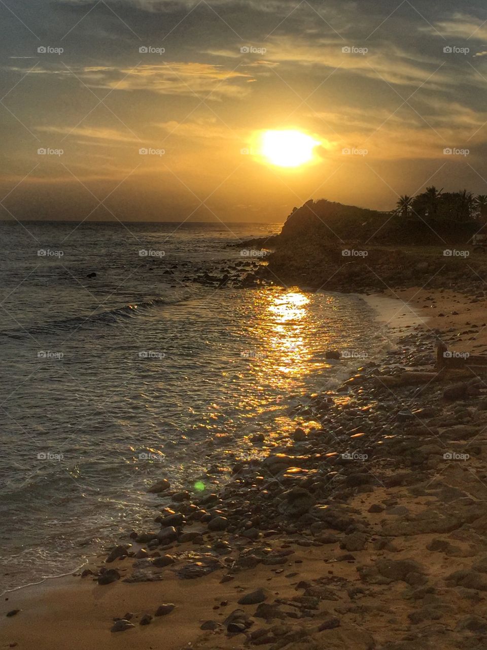 Sunset at Ngor, Senegal. Watching the sun go down over the beach near Africa's westernmost point.